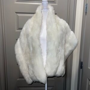 Elegant White Faux Fur cover